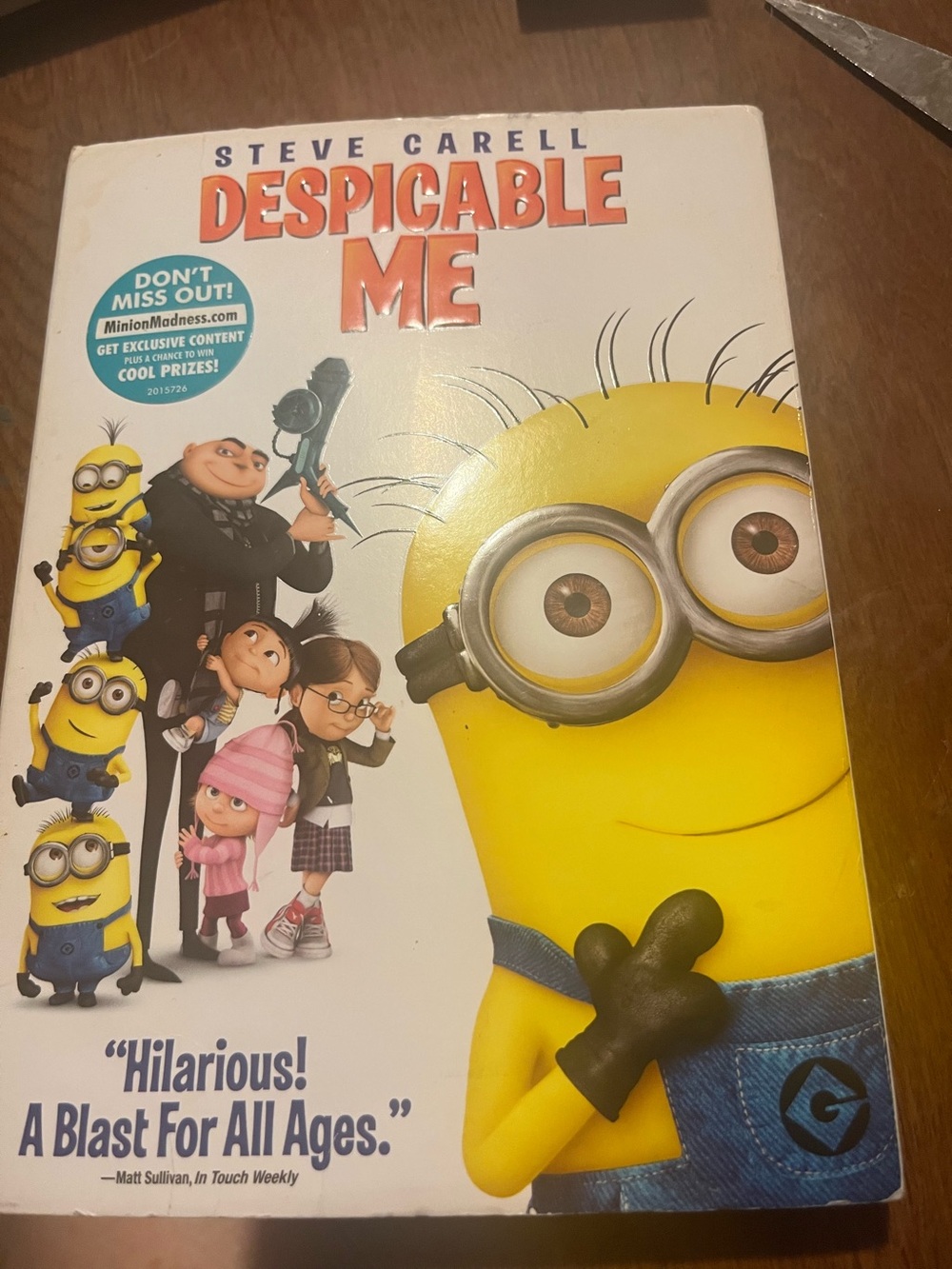 Despicable Me plush and DVD